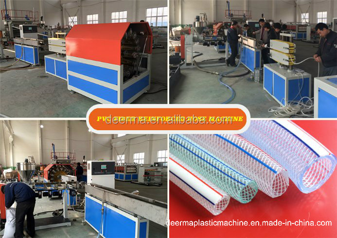 High Output Capacity PVC Garden Hose Tube Production Line / PVC Fiber Reinforced Hose Making Machine