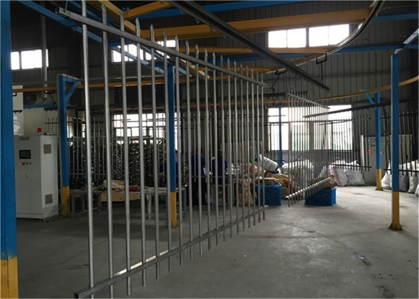 galvanized steel garden fence,antique garden fence,cheap garrison fencing 2100MM X 2400MM