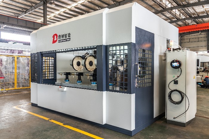 Computer Control CNC Buffing Metal Bench Polishing Machine For Polishing Sanitary Ware Door Handle