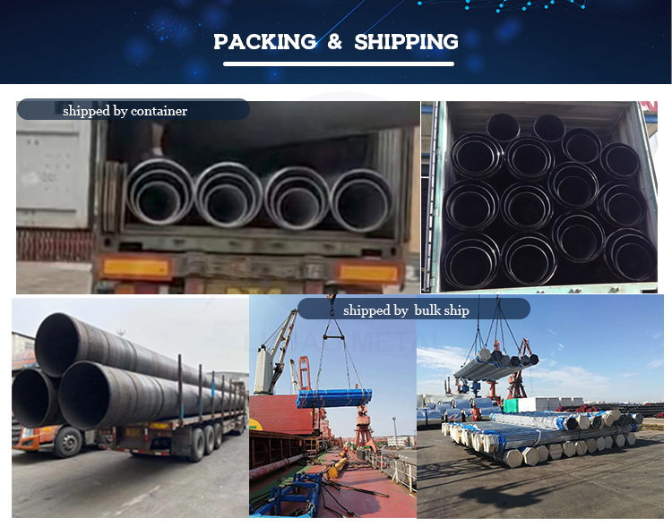 Hot Rolled P235GH P265GH TC1 1.0345 Spiral Welded Steel Pipe for Hollow Carbon Pipe