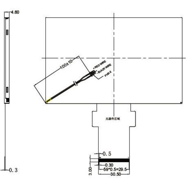 FHD Landscape Touch Screen LCD TFT 60 Pin 5.7" Inch LVDS Interface