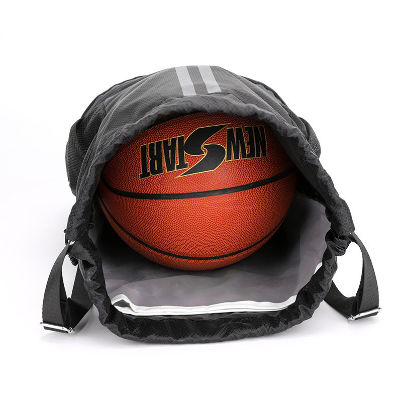 BUNDLE POCKET DRAWSTRING BACKPACK PORTABLE BASKETBALL BAG DRY WET SEPARATION SWIMMING BAG OUTDOOR SPORTS MULTI-FUNCTIONA