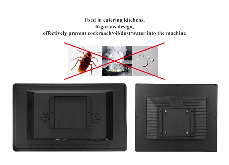 18.5/21.5 Inch Waterproof Touch Screen Panel PC for Commercial Kitchen Display System
