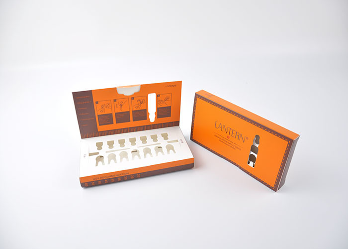 350g Coated Paper Foldable Cosmetic Packaging Boxes Packing Oil Bottle With Paper Insert