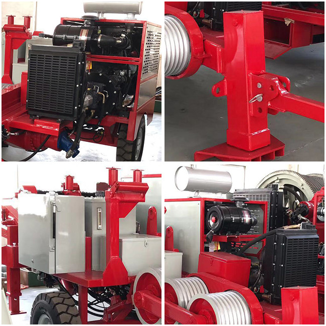 GS90 Cummins Engine Hydraulic Pipe Puller , Hydraulic Tube Puller Red Color