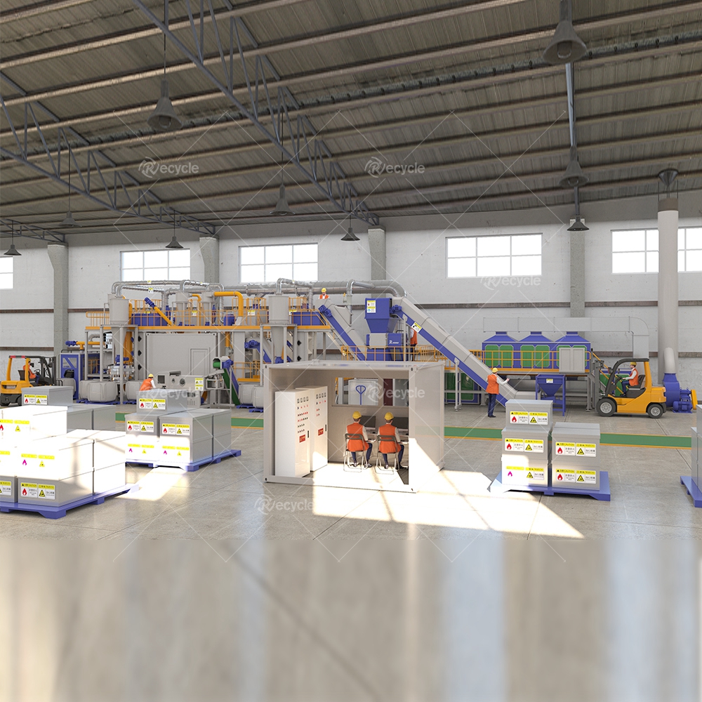 Mobile Phone Lithium Ion Battery Recycling Plant 200kg/h-500kg/h