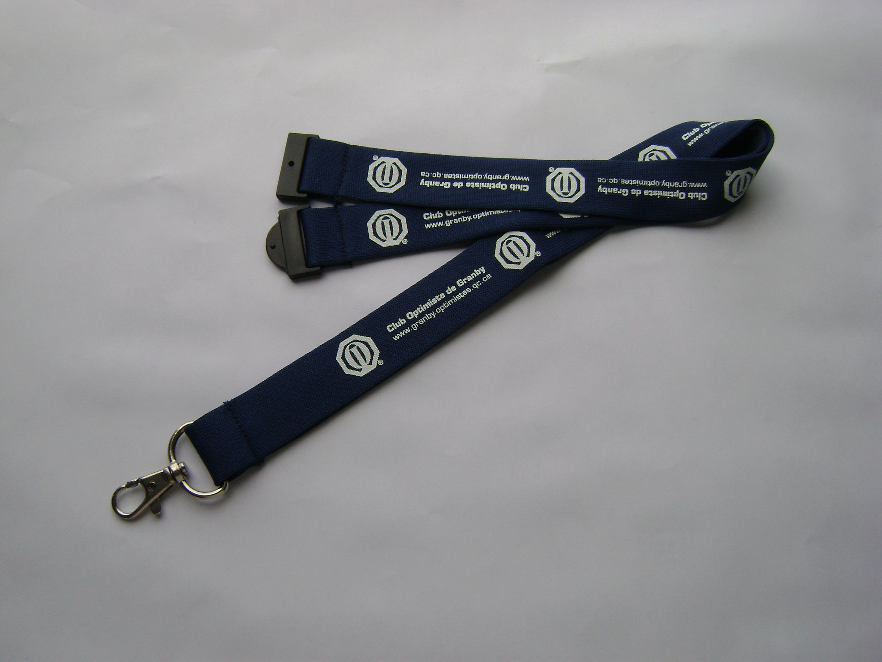 Eco - Friendly Polyester Material Dye Sublimation Lanyards With Metal Hook