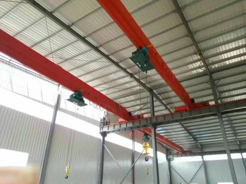 Light Duty 10T Single Girder Overhead Crane Single Beam Crane With Electric Trolley