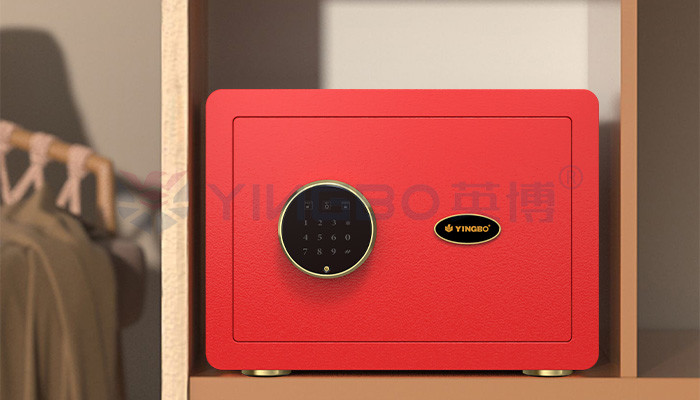 H250mm Dual Alarm Home Safe Box Electronic Lock With Hammer Surface Treatment