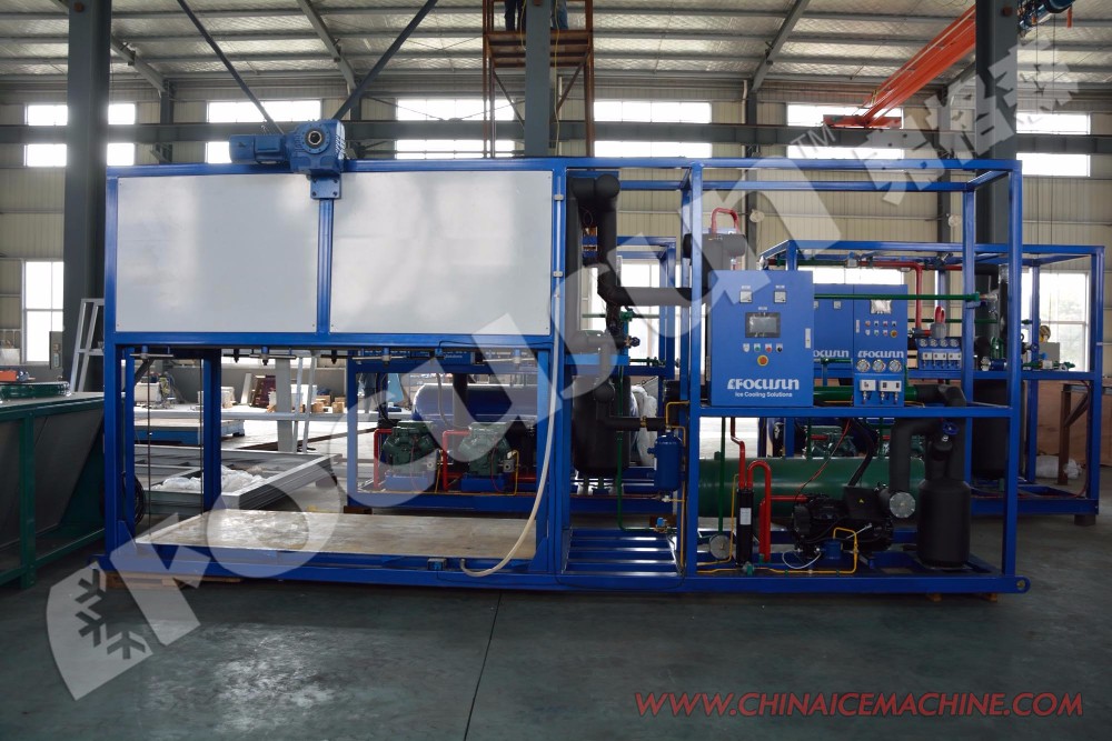 20000kg Ice Storage Capacity Industrial Ice Block Machine with Pump Core Components