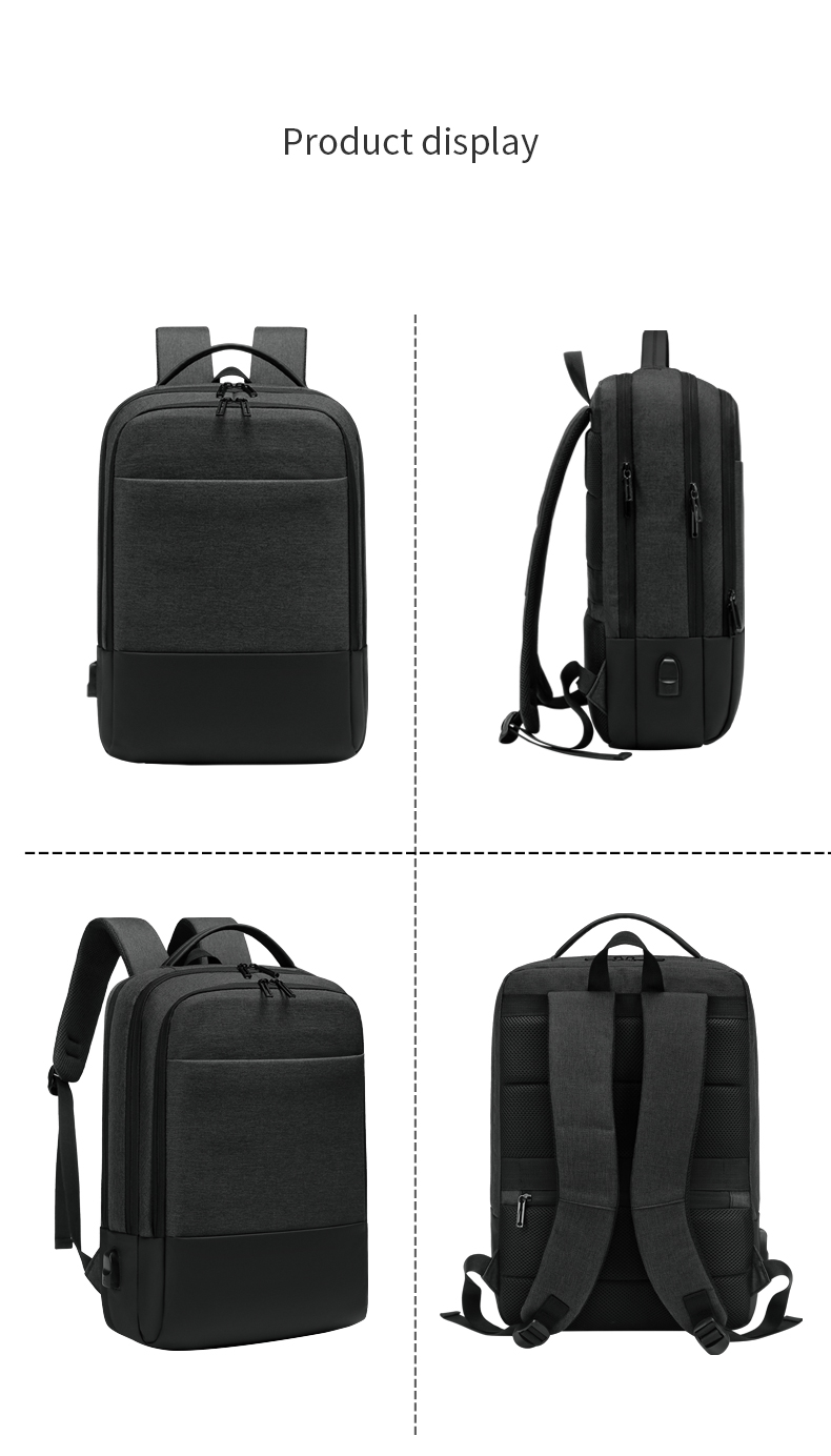Factory wholesale USB Charging bagpack Notebook waterproof Laptop Back pack leisure travel Backpack bag school backpack