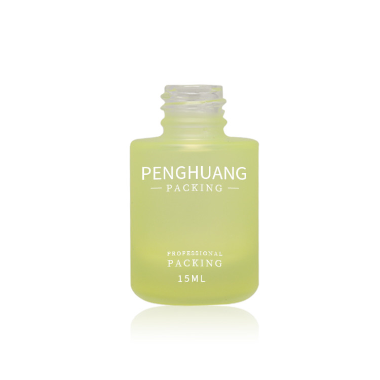 Screen Printing 15ml Glass Serum Bottle Cosmetic Packaging Jar