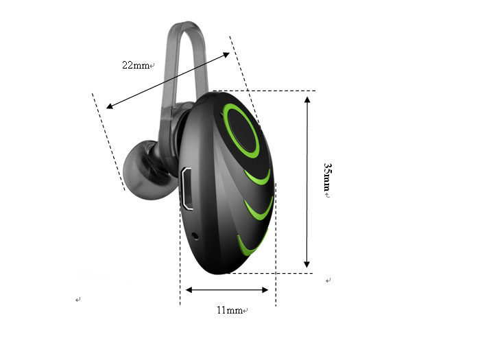 Fashionable TWS Bluetooth Earphone Memory Card Include For IPhone X / Android