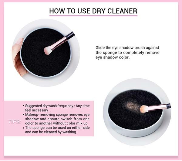 Magnet Black 11x2.4cm Makeup Brush Washing Machine Makeup Brush Cleaner