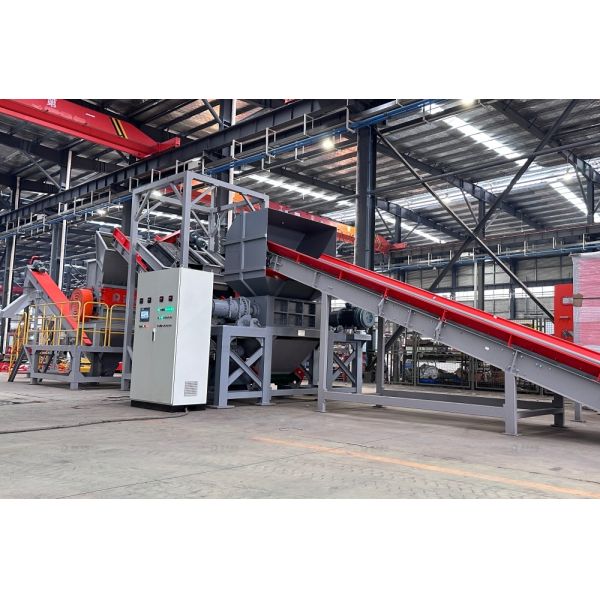 500-3000kg/H PP ABS PS Plastic Recycling Machine Integrated Waste Shredding Recycling Line
