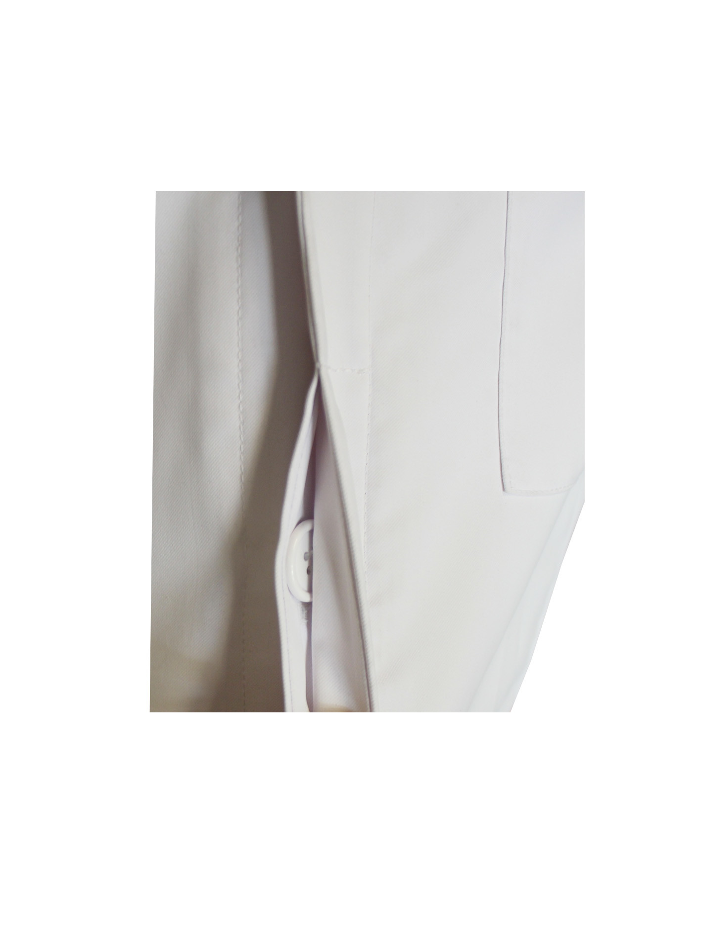 180 GSM Polyester 65% Cotton 35% Long Sleeve Nurse Uniform Navy Contrast White