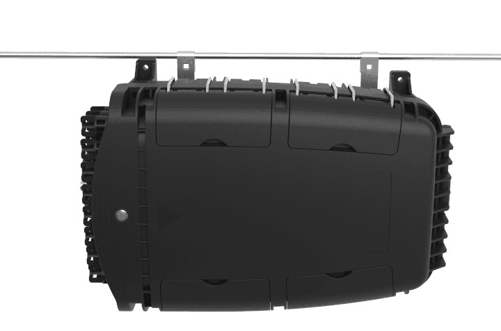 GFS-24QX Fiber Distribution Box IP68 378*255*116mm max 72cores 24 household aerial/wall/pole-mounted