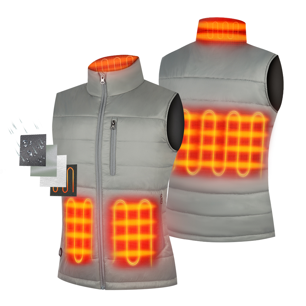 Premium Women Men Winter Heated Waistcoat USB Quilted Sleeve Jacket Padded Gilet