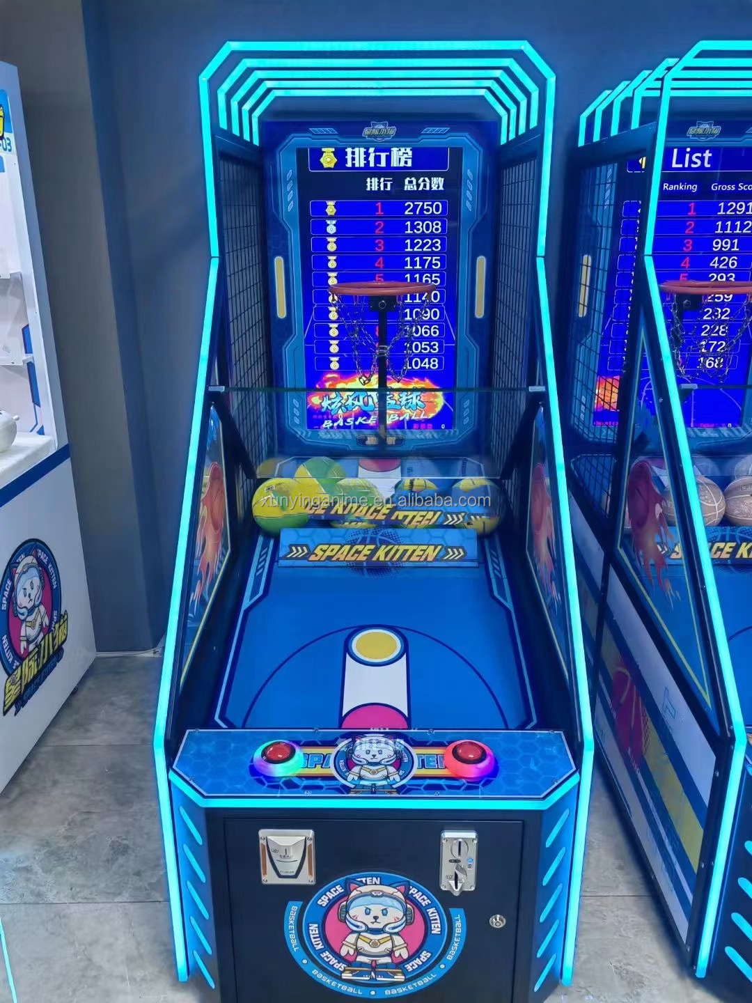 Electronic Indoor Sports Pop A Shot Arcade Machine Arcade Basketball Hoop Machine