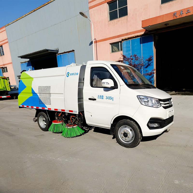 Multi Function Street Sweeper Vehicle Pollution Removal Hydraulic Control