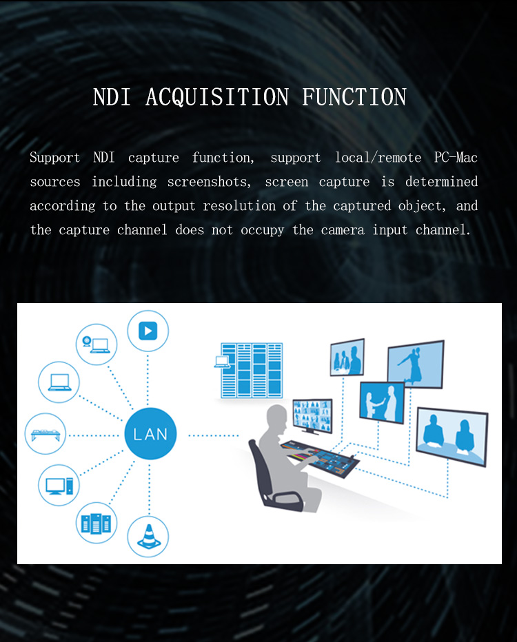 VMIX Streaming Software Professional LCD Screen Facebook Stream Broadcast Machine