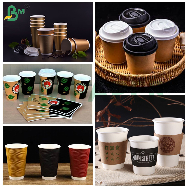 270g +15g PE Cup Base Paper Single Side Coated Virgin Wood Pulp 70 * 100cm