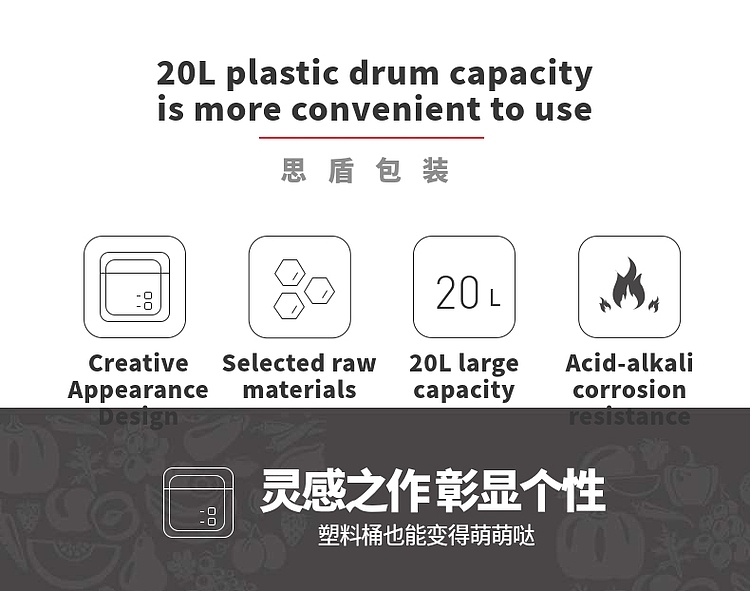 41mm 20l HDPE Plastic Jerry Can With Tamper Evident Lids
