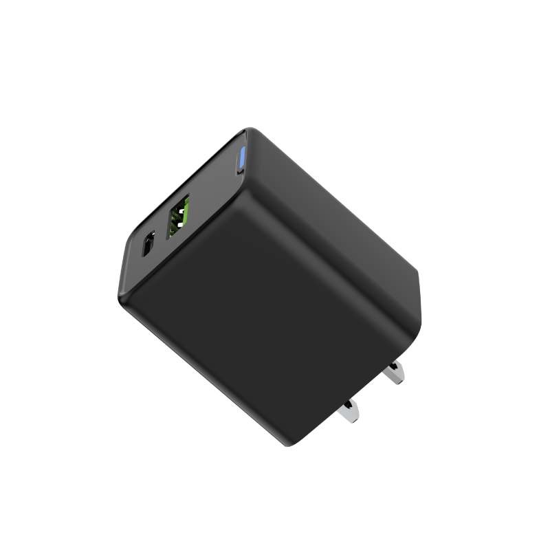 2-Port 45W Super Fast Charger Type C USB A Charging Block Power Adapter