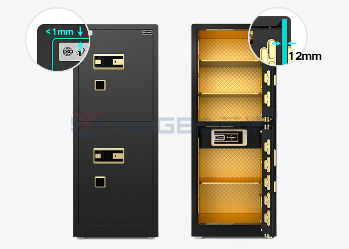 Biometric Fingerprint Lock Luxury Home Safes Anti Theft 120kg YB/RS-150D