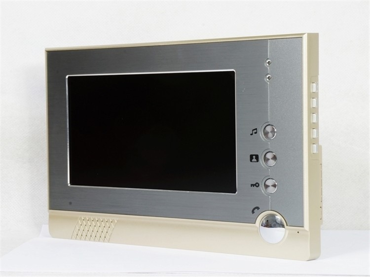 CK80 Metal case 7 inch color TFT LCD screen intercom system night vision with CMOS camera video door phone for villa