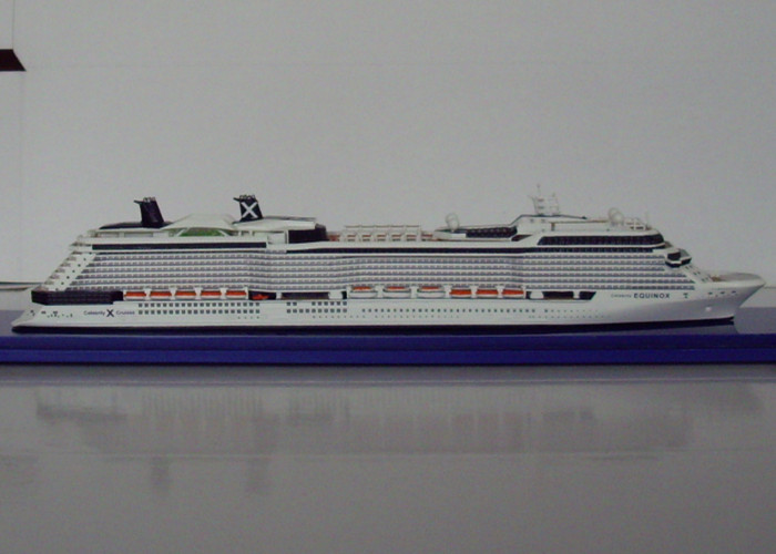 Celebrity Equinox Cruise Ship Wooden Cruise Ship Models With Solid Wood Paint Frame