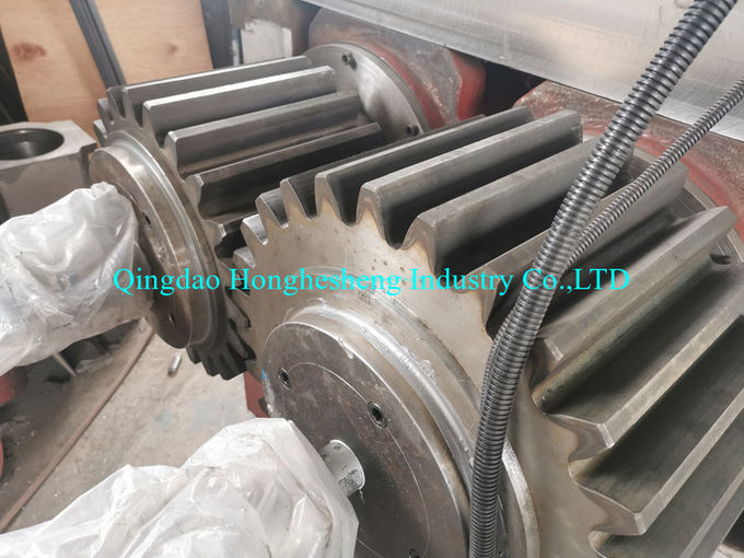 Nylon Bush Rubber Plastic Two Roll Mixing Mill PLC Control 5KW