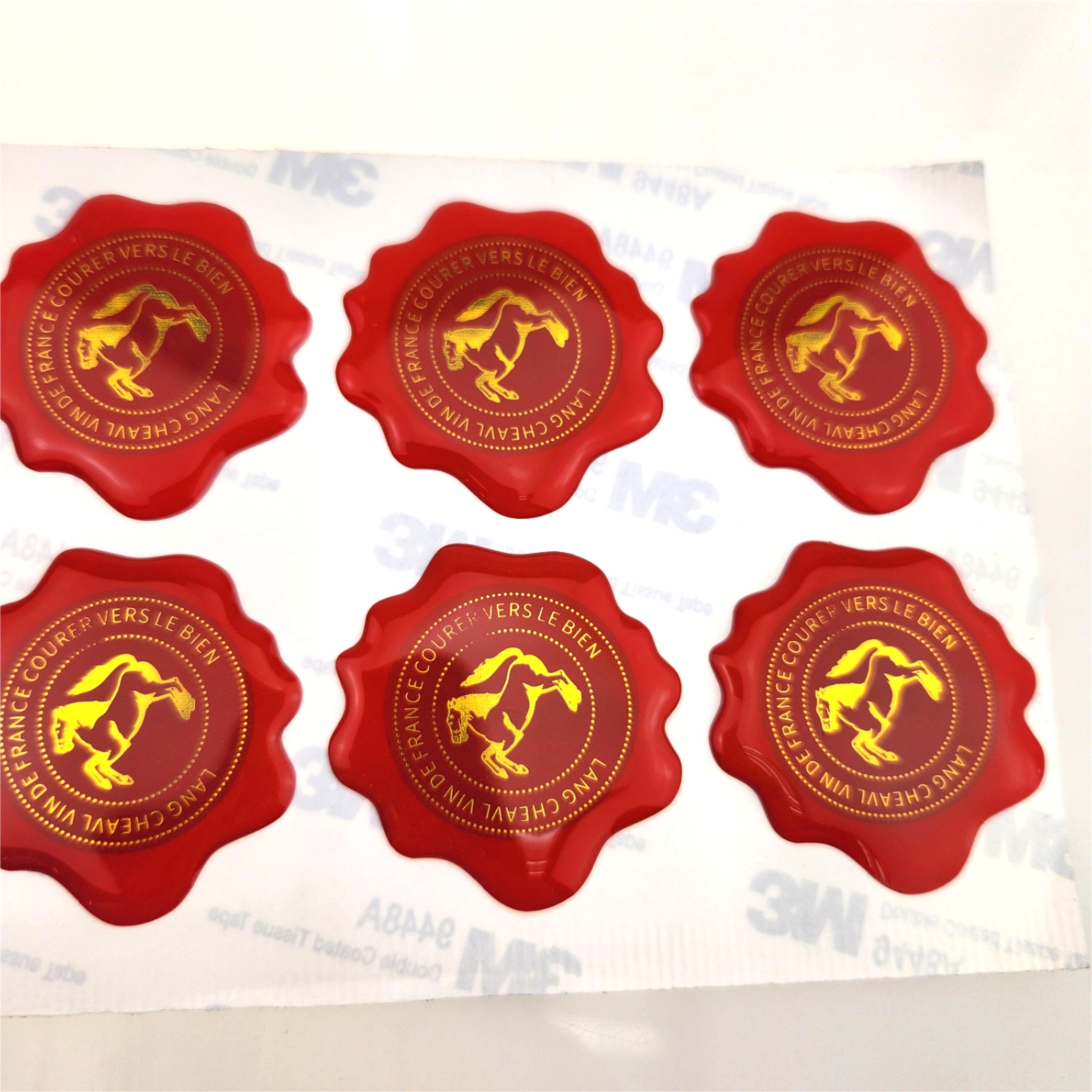 3D Dome Epoxy Stickers Crystal Clear Vinyl Stickers UV Resistant