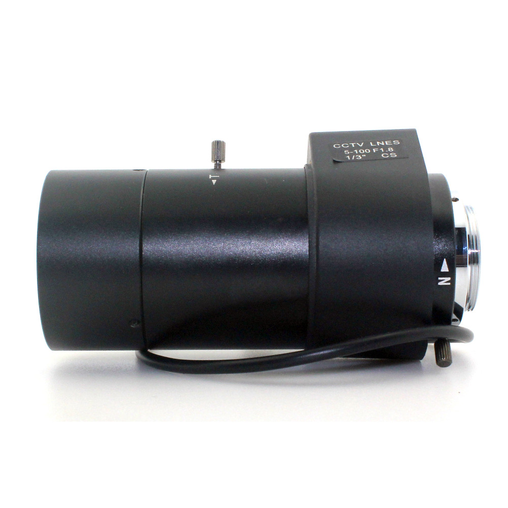 New 5-100mm CS F1.8 Lens 1/3" Varifocal Auto Iris zoom lens for Security CCTV Camera