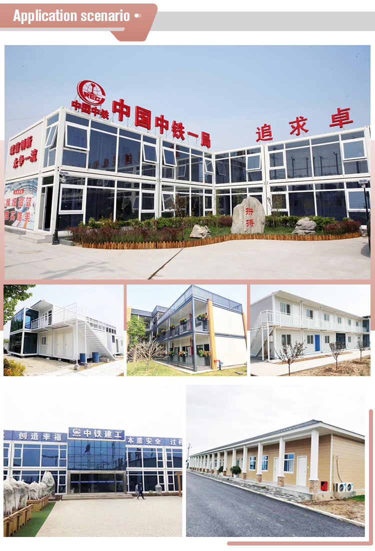 China new design 3 bedroom prefabricated modular home prefab container house for living office dorm container house