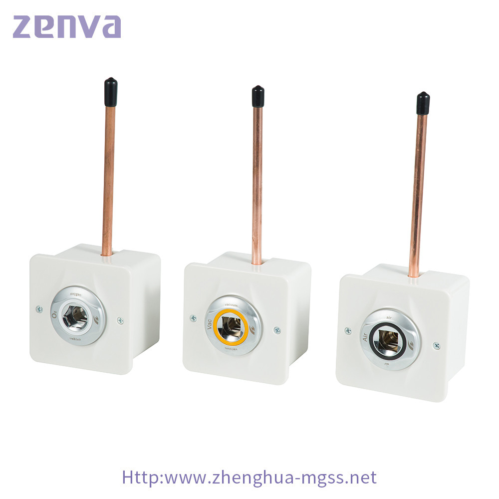 8mm BS Medical Oxygen Wall Outlets DIN AIR4 Oxygen Supply System For Hospital