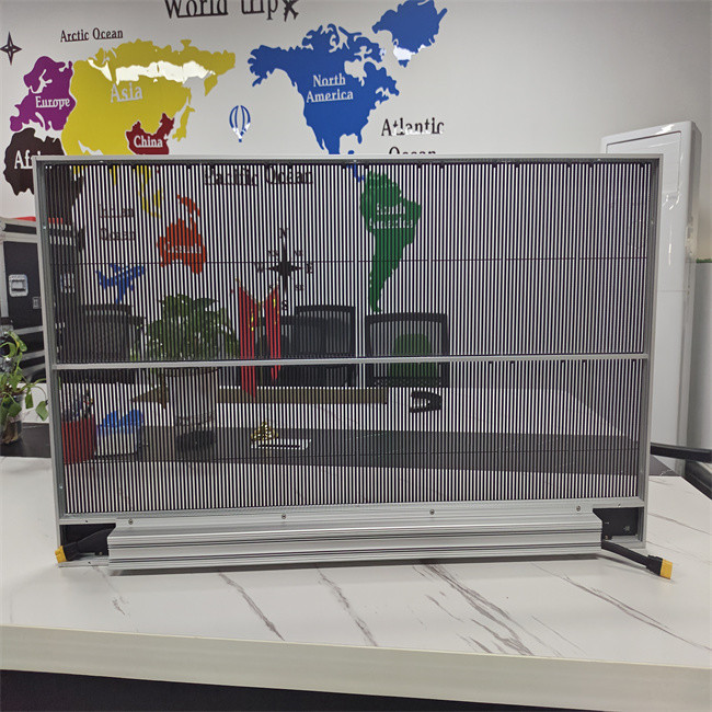 Aluminum Material Waterproof IP67 Full Color High Brightness Pixel Led Mesh Display for Large Indoor Glass LED Panel Screen
