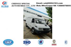 China Hot sale IVECO  ice cream mobile food refrigerated van truck, IVECO 4*2 LHD diesel refrigerator minibus for sale on sale