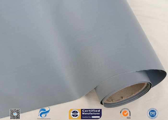 0.28mm Grey PVC Coated Fiberglass Clothing Plain Weave For Fireproof Tent