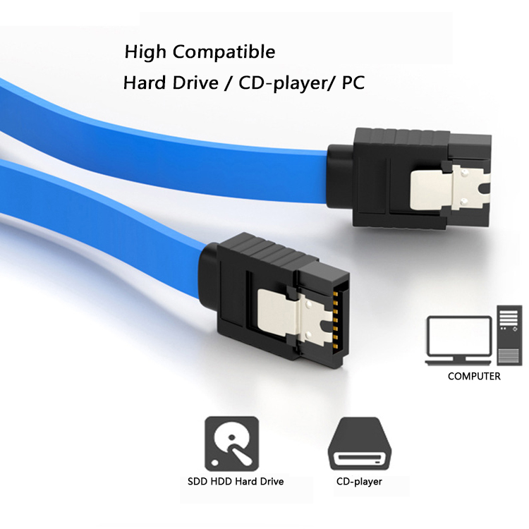 High Speed 6Gbps 8pin Data Charging HDD Sata Power Cable for Hard Disk SDD HDD