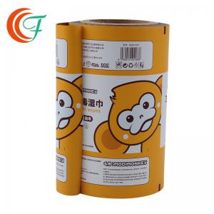 Buy cheap Wet Wipes Printed Packaging Film 80mic Metallized Polyester Film Cleaning Wipes Printed Laminated Rolls product