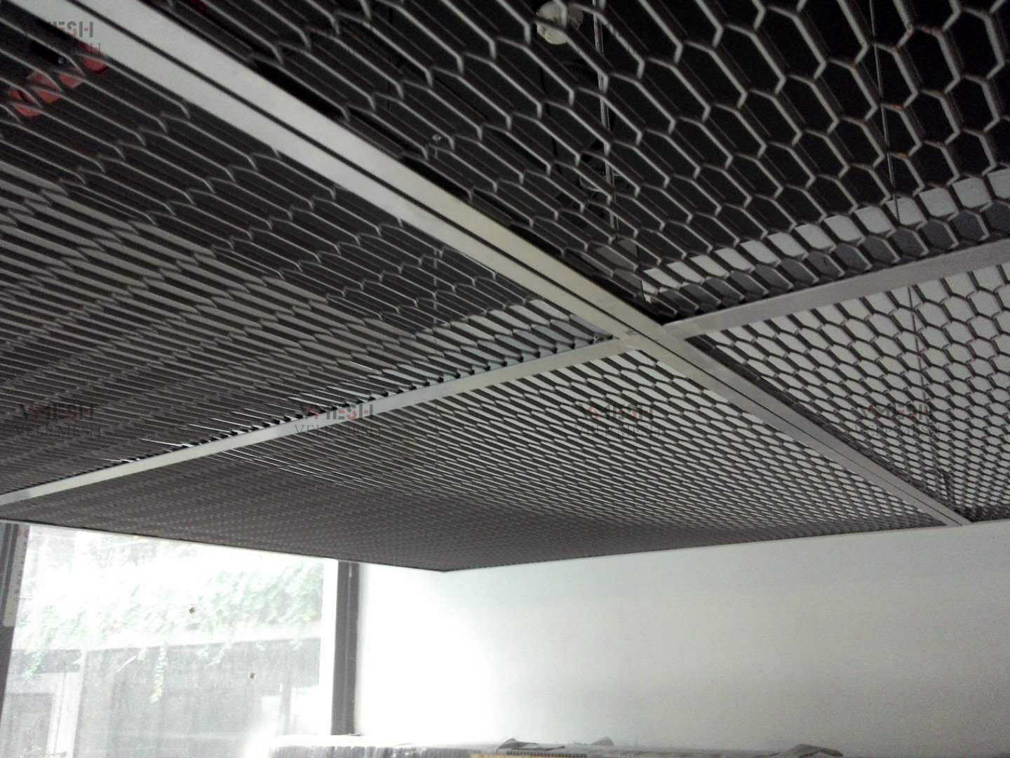 SGS Powder Coating Decorative Expanded Metal Mesh High Durability
