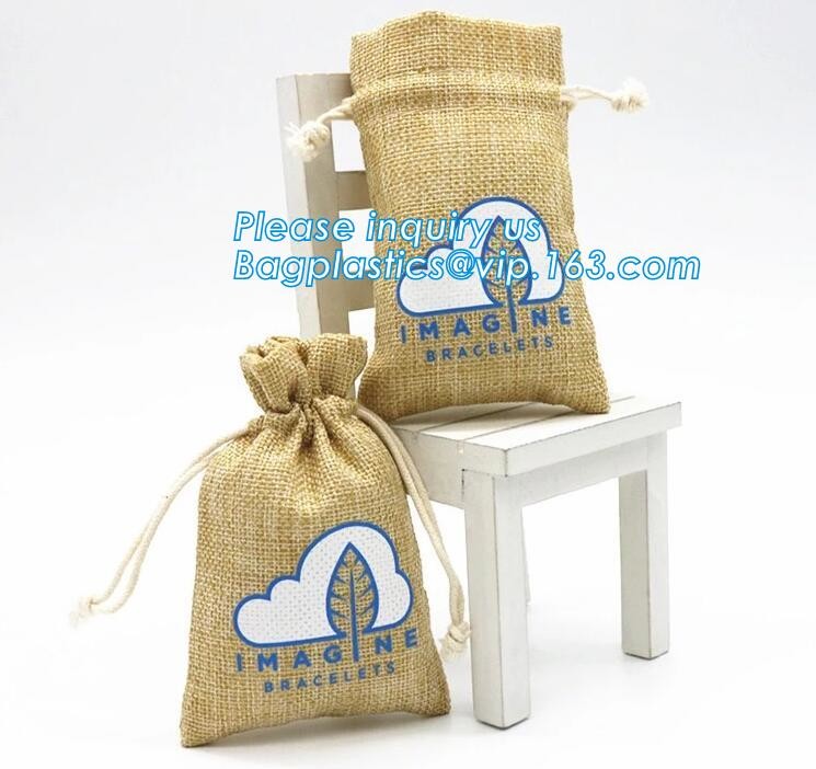 Custom cheap wedding favor gift packaging drawstring burlap jute pouch bag,drawstring jute bag burlap shopping bag new s