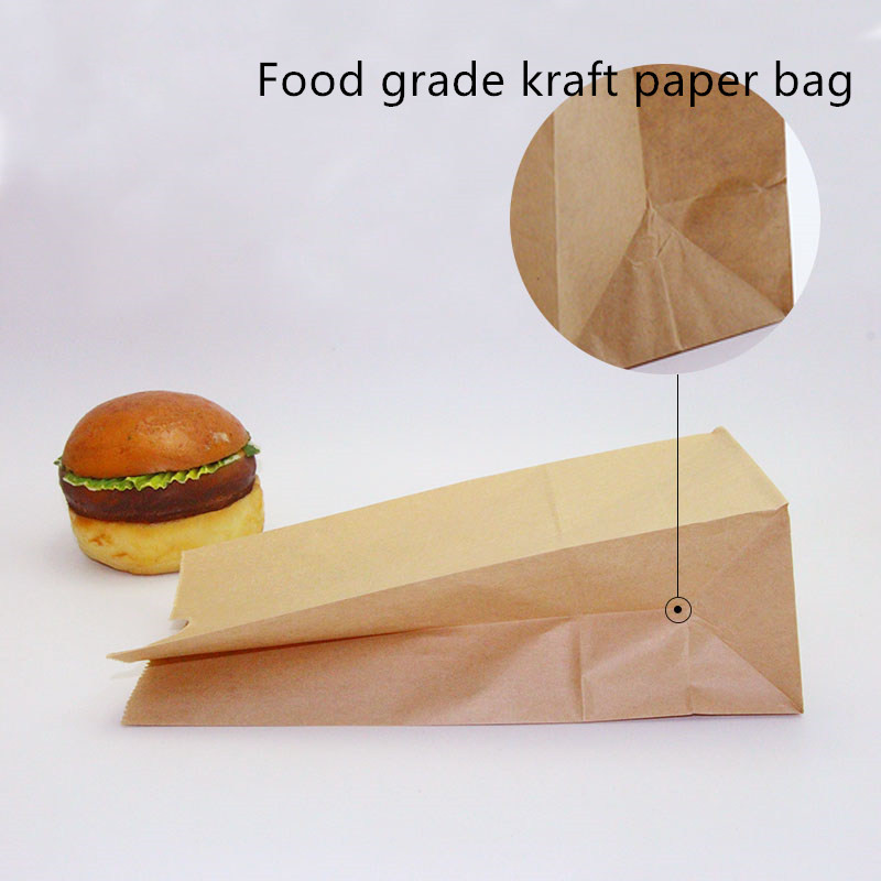 ISO9001 Biodegradable Brown Bakery Paper Bag