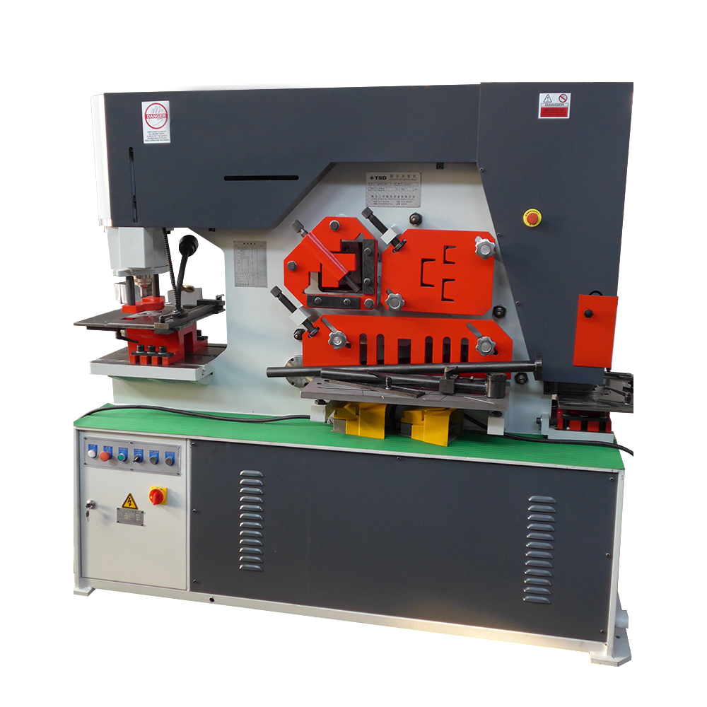 90 Ton Small Hydraulic Ironworker Q35y-20 Punching Shearing Machine Angle Iron Shear