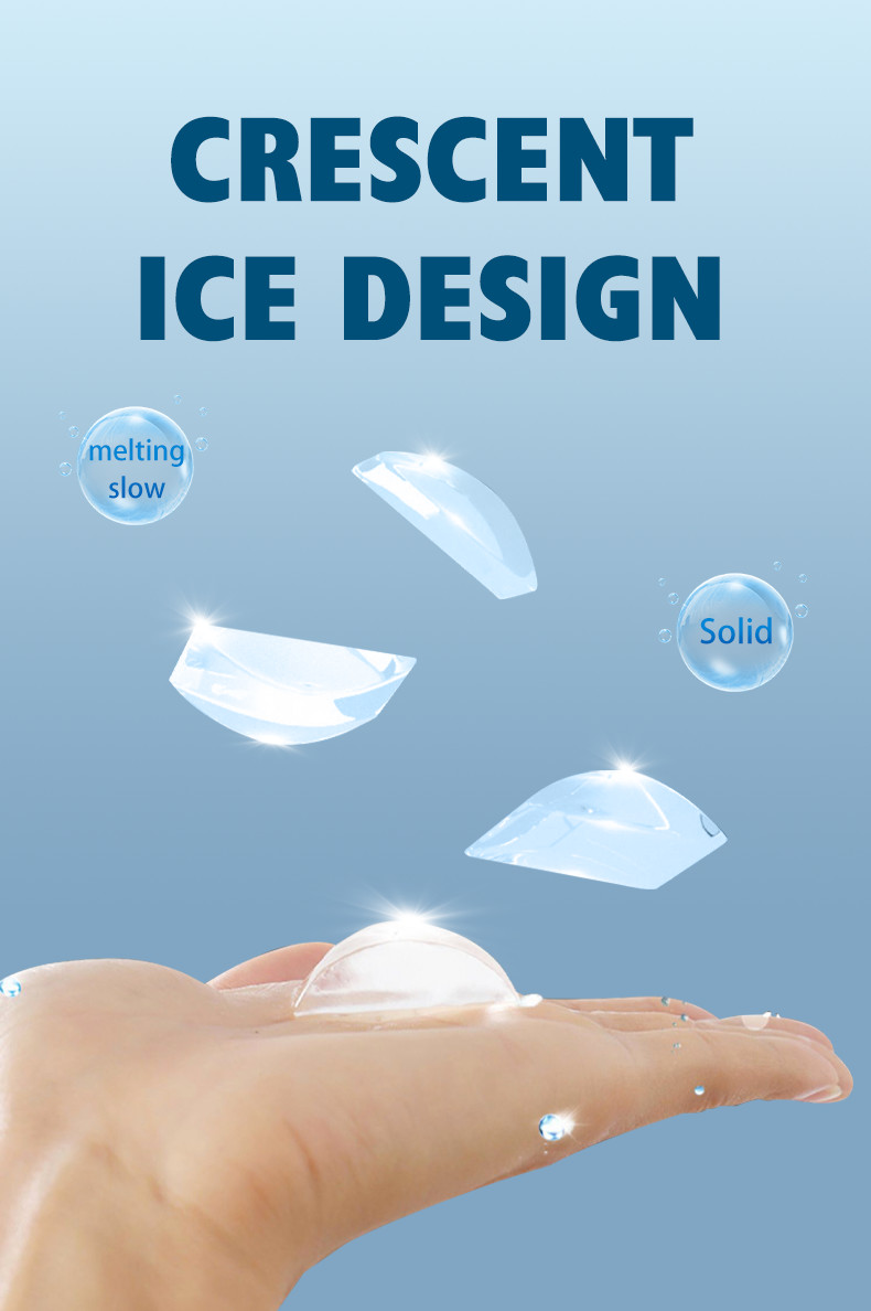 150lb Crescent Ice Machine Ice , Cube Commercial Ice Maker With Bin 70lb
