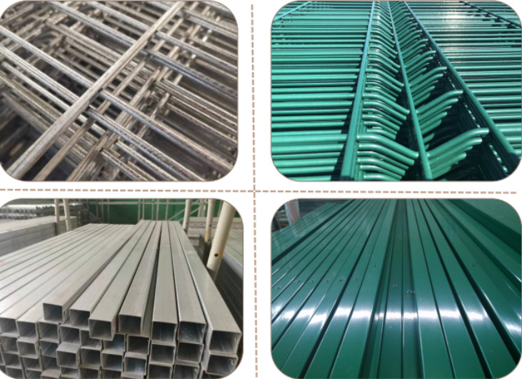1.8*3.0m Galvanized 3D Bending Fence Panels 2Inch By 4Inch For Land