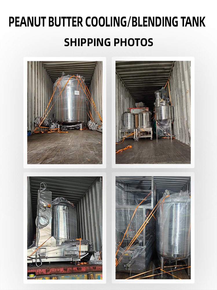 Low Price High Quality Heating and Insulation Mixing Tank Almond Butter Peanut Butter Mixing Tank