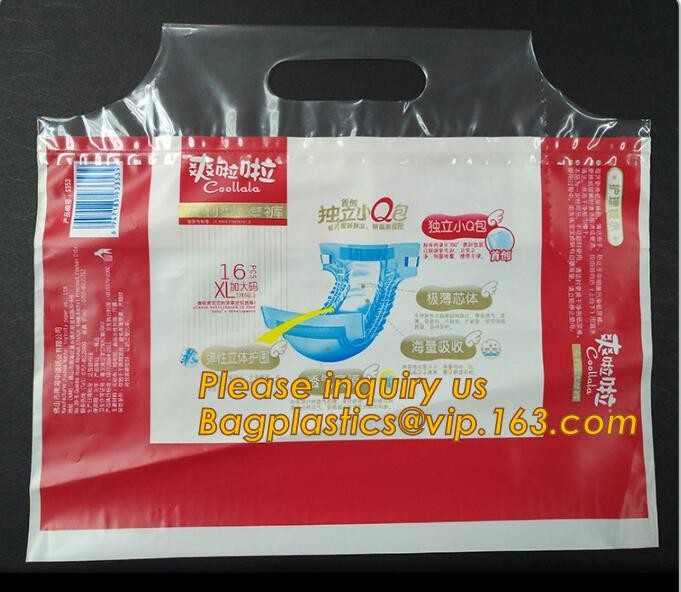 Factory Custom made Environmental PVC clear packaging toy storage handle bag,plastic tote packaging bag with handles fro
