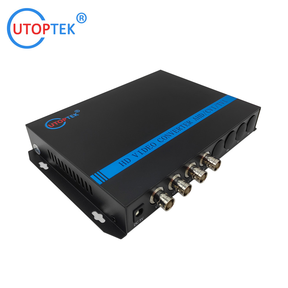4ch 1080P BNC video, with Rs485 data, Fiber FC/SC/ST 20km, HD-CVI/AHD/TVI 1080P Coaxial Video over Fiber Converter